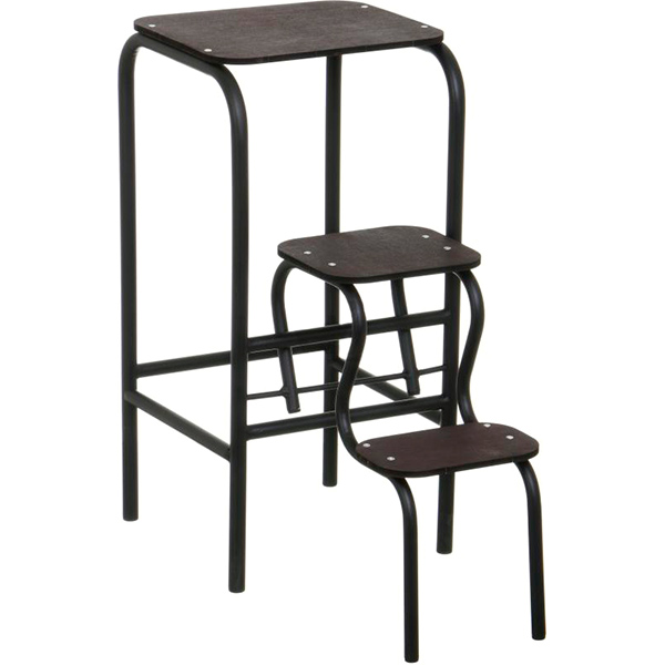 Табурет-лестница Лугалпроф коричневый / черный 