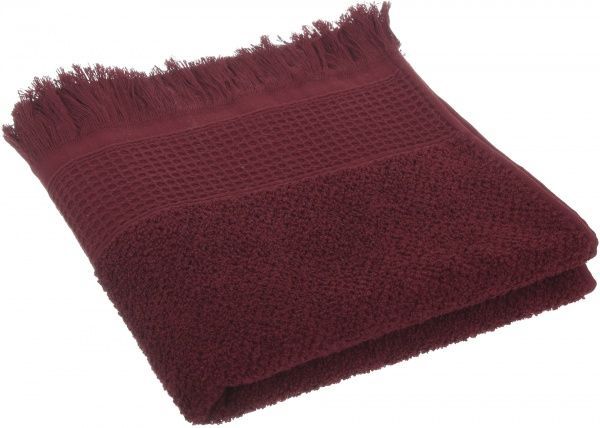 Полотенце Комби махровое 50x90 см вишневый Simi 