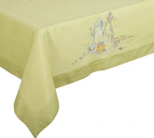 Скатерть «Time for tea» 286-17/00 140x180 см льняной 