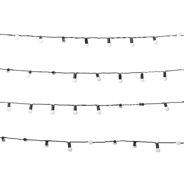 Гирлянда линейная LED 128 ламп 10 м різнокольорова