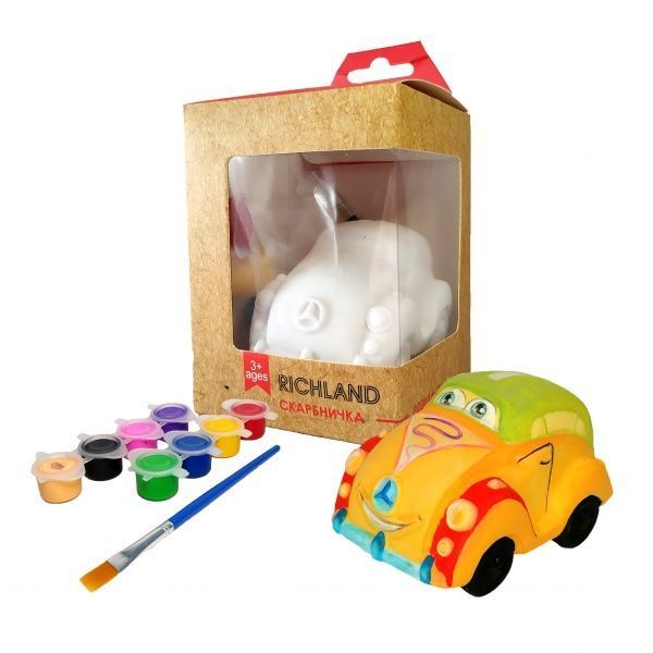 Набір для творчості скарбничка-розмальовка Машинка Річ-Ленд 