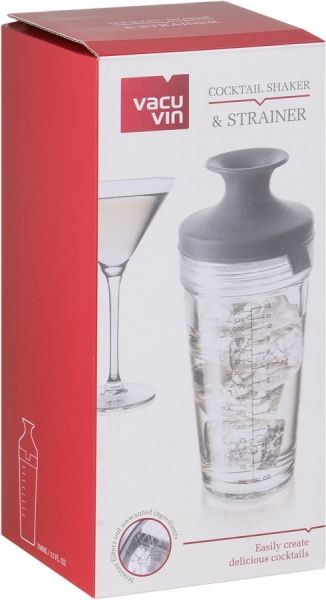 Шейкер с ситом 350 мл Cocktail Shaker & Strainer 7840360 Vacu Vin