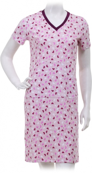 Сукня Flis clothes Серденько р. S рожевий із принтом 