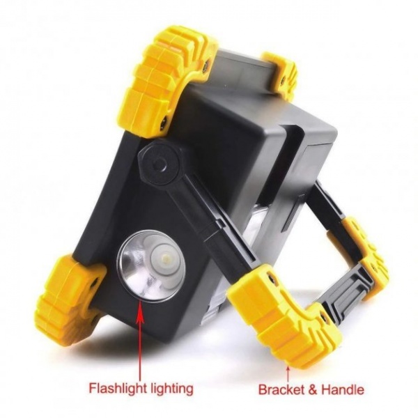 Фонарь прожекторный Gway GL-2004 черно-желтый