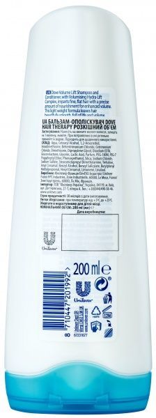 Бальзам-ополаскиватель Dove Nutritive Solutions Роскошный объем 200 мл