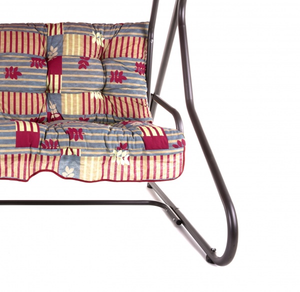 Гойдалка з навісом Patio Milano червоний принт 220х157х134 см 483171 