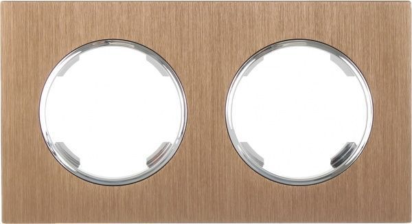 Рамка двомісна HausMark Bela антична бронза SNG-FRM.RD20G2-AB