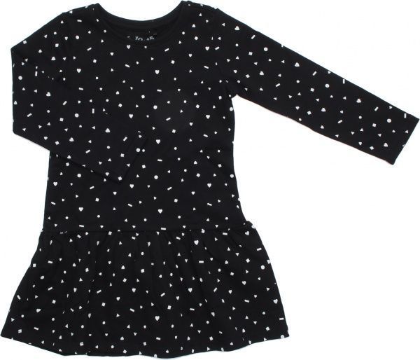 Платье 5.10.15. 3K3907 р.92 черный с принтом 