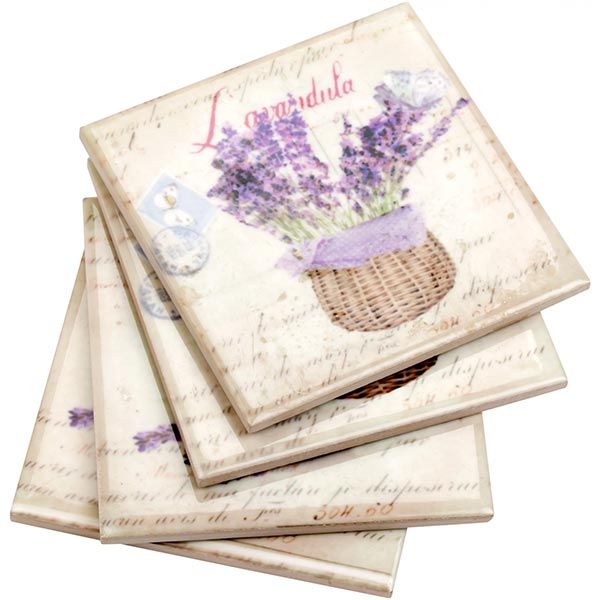 Набор подставок Лаванда крем 5 шт