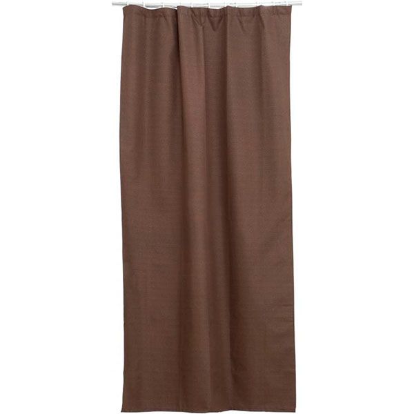 Штора-блэкаут Underprice Faux Linen коричневая 150x275 см