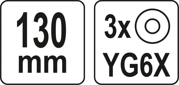 Склоріз YATO YT-37391 3 дискові різці 130 мм