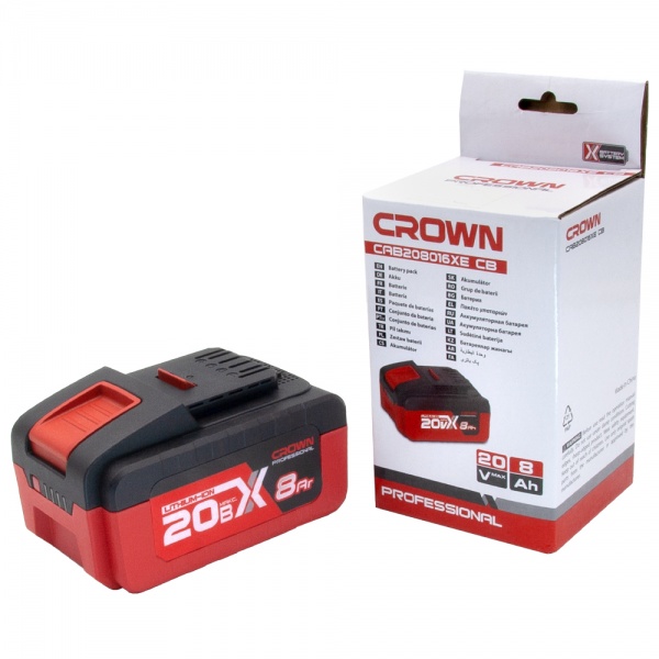 Акумулятор Crown 20,0V 8Ah CAB208016XE