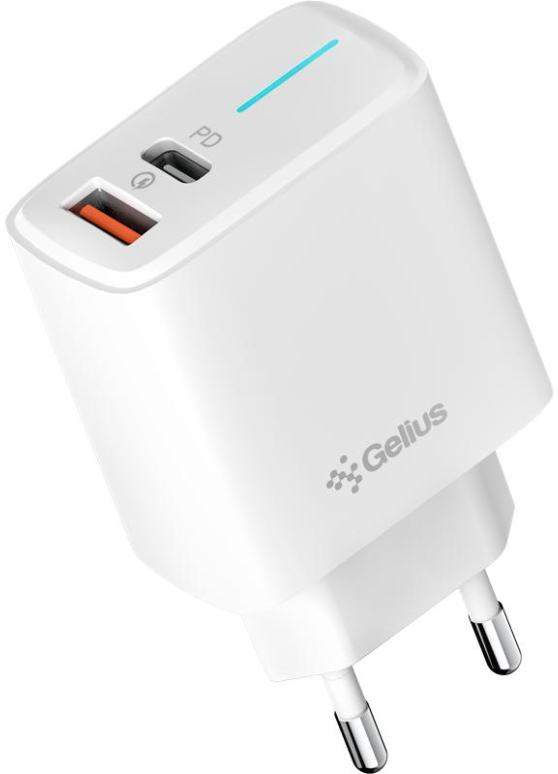 Зарядное устройство Gelius Radiance GP-HC058 1Type-C + 1USB