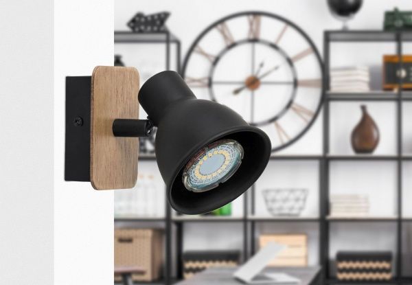 Спот Rabalux Mac 5902 1x15 Вт GU10 черный/бук 