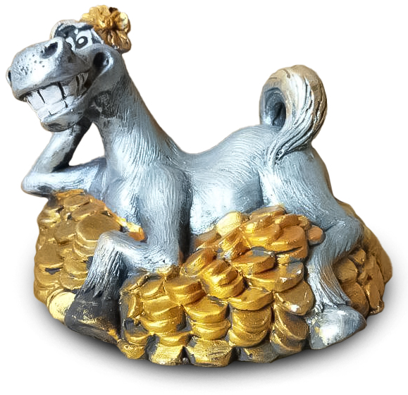 Копилка Наша Кераміка Конь в золоте