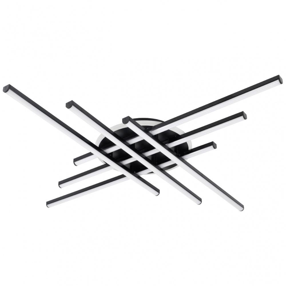 Люстра стельова NEW ARTIER STEUART 6-1-SL-BK 110 Вт чорний