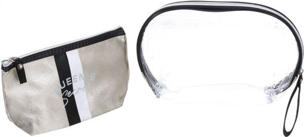 Набір косметичок Queen's secret 2 шт золотий 