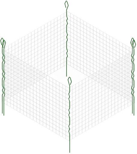 Опора для витких рослин 0,5х3,0 ПД-ЕЕ-60 +ПД-ЕЕ-28(4 шт.)