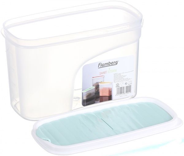 Контейнер с крышкой Sand 1,2 л голубой G-286 Flamberg Smart Kitchen