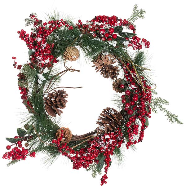 Венок рождественский 301560 56 см