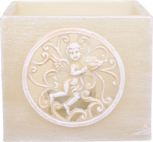 Подсвечник фонарик Амур, 11 см, бежевый Pako-If