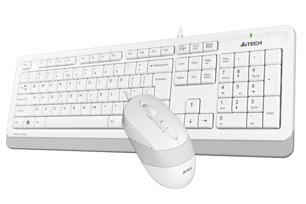 Комплект клавиатура и мышь A4Tech Fstyler F1010 White 