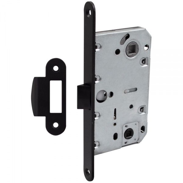 Дверний замок міжкімнатний Comit 81690 чорний