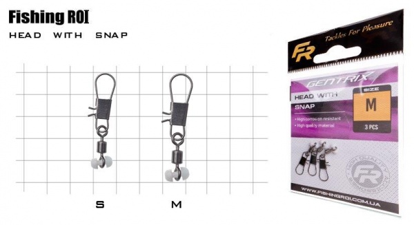 Крепление скользящее Fishing ROI Head with snap teflon M