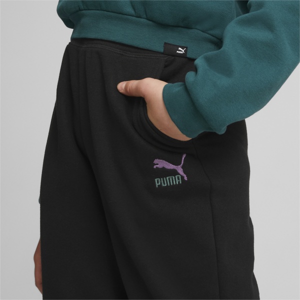 Штани Puma CLASSICS GRL RELAXED JOGGER FL CL G 67032301 р. 128 чорний