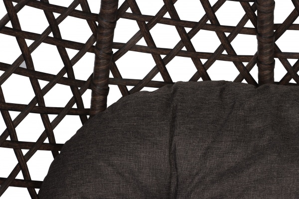 Кресло-кокон Фиеста 80х108х118 см с подушкой темно-коричневый