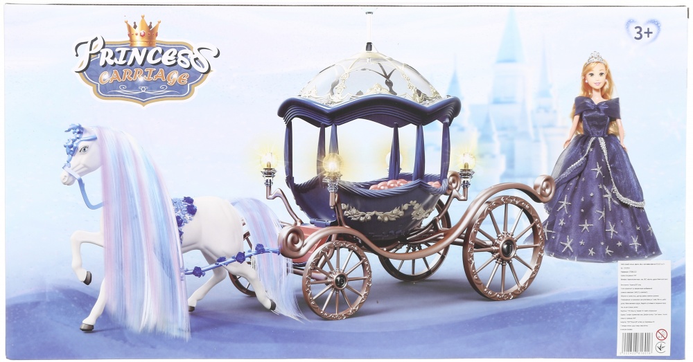 Ігровий набір Shantou лялька з каретою та конем OTE0661033