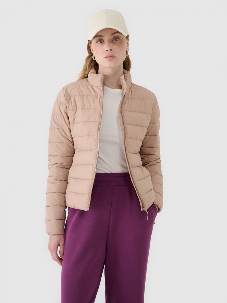 Куртка жіноча демісезонна 4F DOWN JACKET F533 4FWSS25TDJAF533-83S р.XS бежева