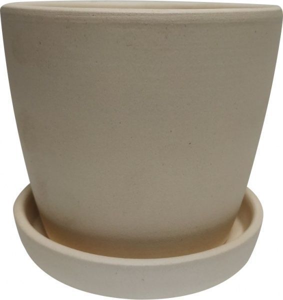 Горщик керамічний Сонет ангоб круглий 2л бежевий 