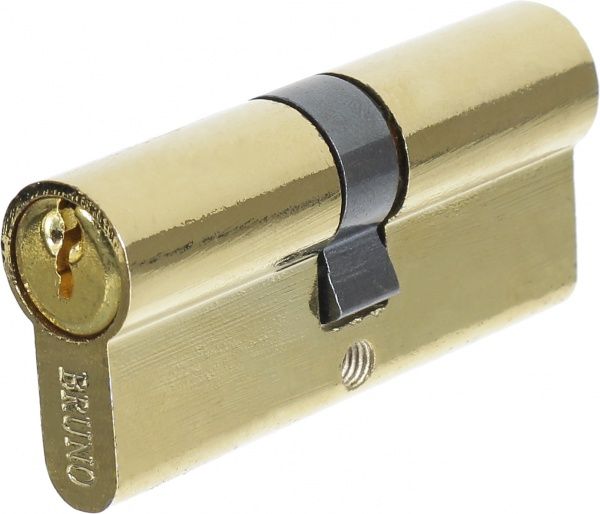 Цилиндр Bruno 35x35 ключ-ключ 70 мм полированная латунь