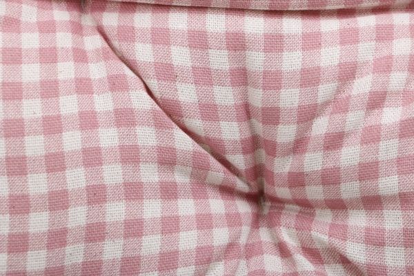 Подушка на стул Розовая клетка 40x40 см Прованс