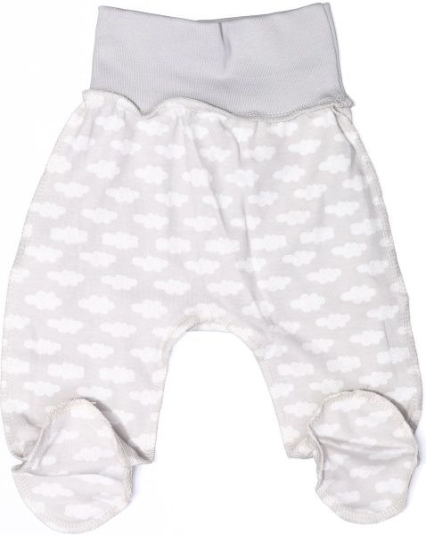 Ползунки Bambinelli Тучки р.56 белый с серым 