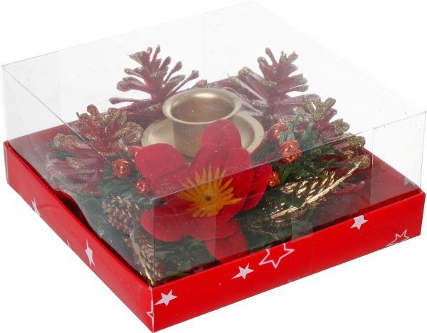 Подсвечник с декором 13 см W10-24038/R 