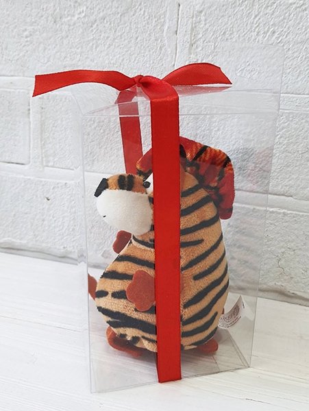 Сувенір новорічний текстильний Тигреня 10 см 