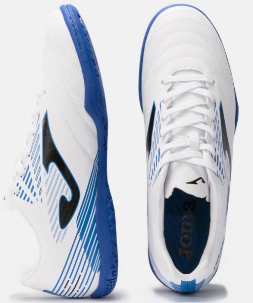 Футзальная обувь Joma BESSA 2002 WHITE-ROYAL INDOOR bess.2002.in р.US 11,5 белый