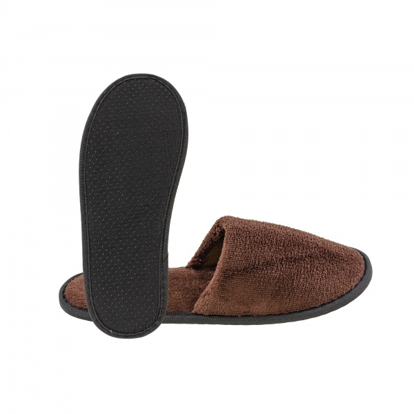 Тапки домашние Homeline велюр 168579 р.42 шоколадный 