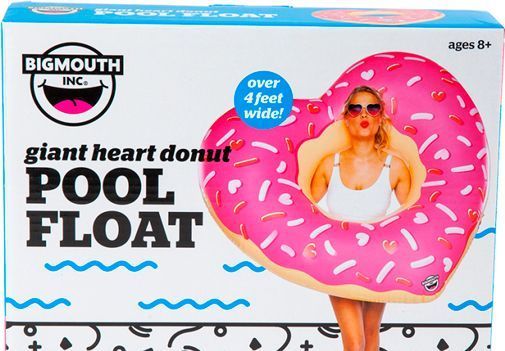 Коло надувне Bigmouth Круг надувний Пончик у вигляді серця