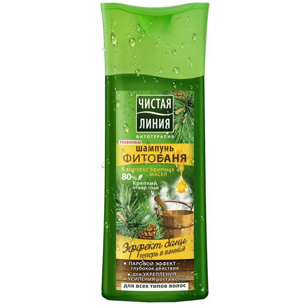 Шампунь Чистая Линия Фитобаня для всех типов волос 400 мл