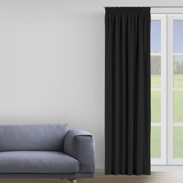 Штора Moda 200х285 см черный Decora