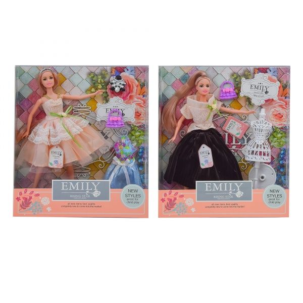 Кукла Shantou Emily QJ077C/QJ077D с аксессуарами 2 вида в ассортименте