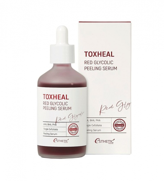 Пилинг Esthetic House сыворотка для лица Toxheal Red Glyucolic Peeling Serum 100 мл