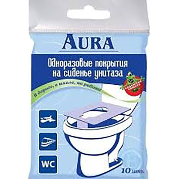 Накладки на сидение унитаза Aura 10 шт