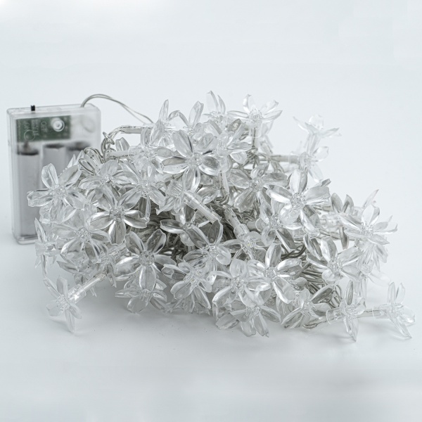 Декоративная гирлянда Altalusse (INL-2708B-80 Cold) встроенный светодиод (LED) 80 ламп 10 м 