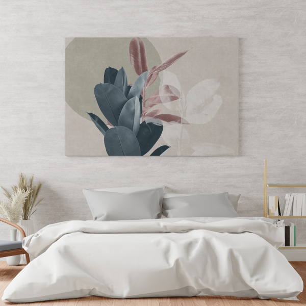 Картина на холсте Пастельные листья 110x80 см WS Holst 14082213 