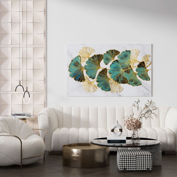 Картина на полотні Листя гінко 80x110 см WS Holst 2094651085 