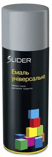 Емаль SLIDER аерозольна RAL 7046 сірий мат 400 мл